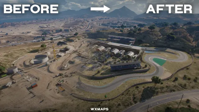 Grand Senora Raceway MLO, FiveM Racetrack by WXMAPS