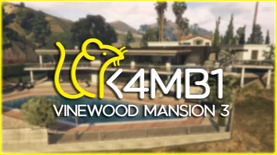 K4MB1 Vinewood Mansion 3 MLO with Secret Bunker