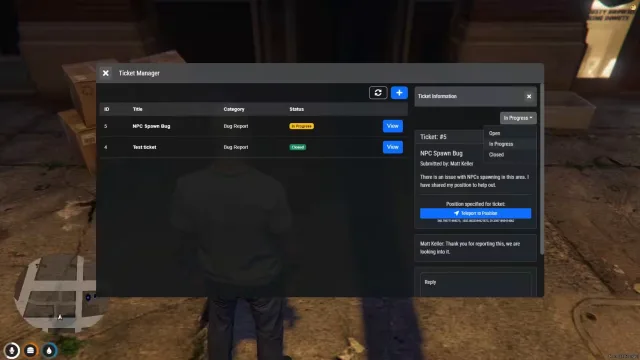 Free In-Game Ticket Manager for FiveM