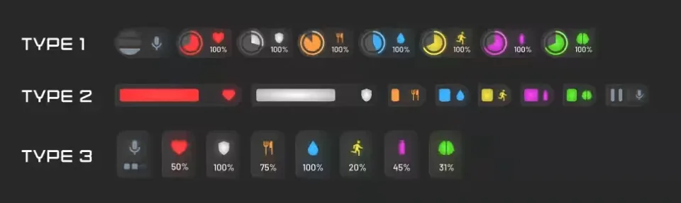 Izzy V7 Status Layouts and Speedometers