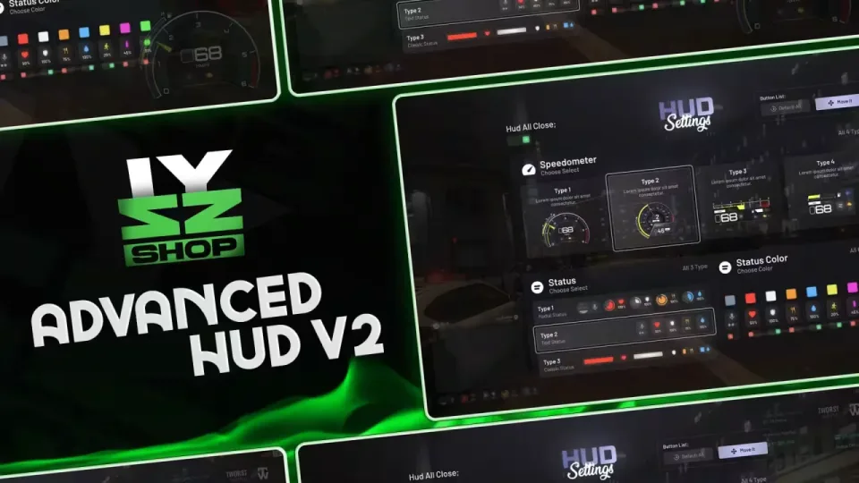 Izzy V7 Status Layouts and Speedometers